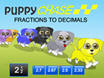 Puppy Chase Race Fractions to Decimals Multiplayer Game