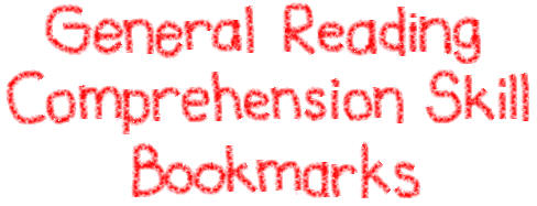 General Reading Comprehension Skill Bookmarks